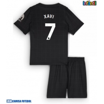Camisa de Futebol Tottenham Hotspur Xavi Simons #7 Equipamento Secundário Infantil 2025-26 Manga Curta (+ Calças curtas)